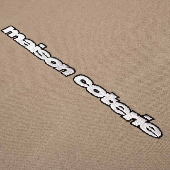 Maison Coterie Men Hoodie Full zip Pockets Embroidered 100% cotton M Oversized - Picture 5 of 15